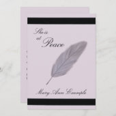  aankondiging van de dood (veer) (Voorkant / Achterkant)