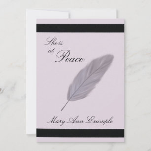  aankondiging van de dood (veer)