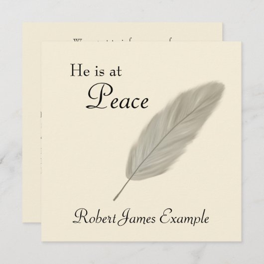  aankondiging van de dood (zand) (Voorkant / Achterkant)