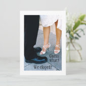 Aankondiging van de elopement (Staand voorkant)