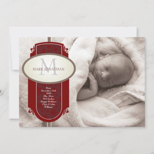 Aankondiging van de feestdag in baby (Voorkant)