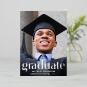 Aankondiging van de Folie van het Afstuderen van h (Staand Voorkant)