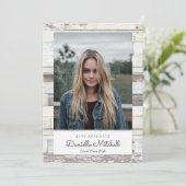 Aankondiging van de foto van Afstudeerder met druk (Staand voorkant)