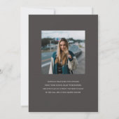 Aankondiging van de foto van Afstudeerder met druk (Achterkant)