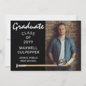 Aankondiging van de Foto van Hockey Player-Afstude (Voorkant)