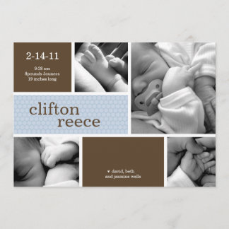 Aankondiging van de geboorte van Cuddlebug (roze o