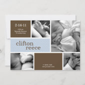 Aankondiging van de geboorte van Cuddlebug (roze o (Voorkant)