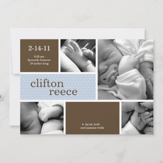 Aankondiging van de geboorte van Cuddlebug (roze o (Voorkant)