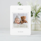 Aankondiging van de geboorte van de baby van de mo (Staand voorkant)