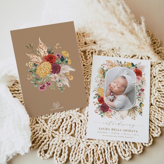 Aankondiging van de geboorte van de  Bohemen Flora