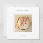 Aankondiging van de geboorte van de foto van de mo (Voorkant)