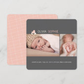 Aankondiging van de geboorte van de haattige Baby  (Voorkant / Achterkant)