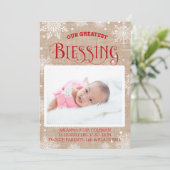 Aankondiging van de geboorte van de kerstzegen (Staand voorkant)