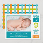 Aankondiging van de geboorte van edele statistieke (Voorkant / Achterkant)