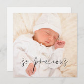 Aankondiging van de geboorte van een kostbaar meis (Voorkant / Achterkant)