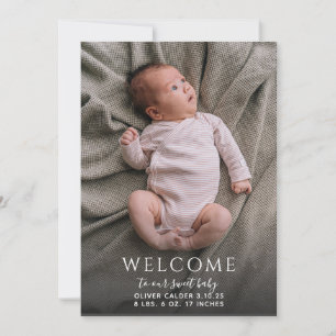 Aankondiging van de geboorte van een moderne Baby-