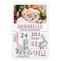 Aankondiging van de geboorte van een moderne baby-