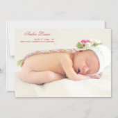 Aankondiging van de geboorte van een persoonlijke (Voorkant)