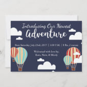 Aankondiging van de geboorte van het heetluchtball (Achterkant)