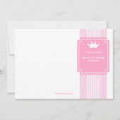 Aankondiging van de geboorte van Little Princess C (Achterkant)