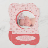 Aankondiging van de geboorte van Little Snowflake  (Voorkant / Achterkant)