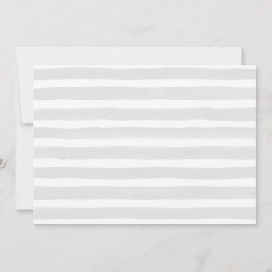 Aankondiging van de geboorte van Navy and Grey Bab (Achterkant)