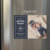 Aankondiging van de geboorte van Navy Baby Boy Mag