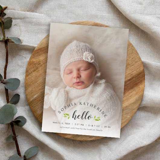 Aankondiging van de geboorte van Tiny Twigs Photo 