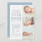 Aankondiging van de geboorte van Twinkle Multi Pho (Voorkant / Achterkant)