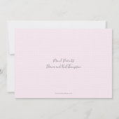 Aankondiging van de geboorteaankondigingen van de  (Achterkant)