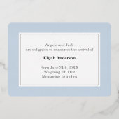 Aankondiging van de gematigde geboorte van Elegant (Achterkant)