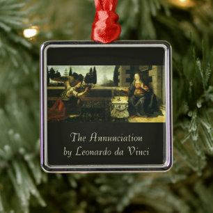 Aankondiging van de Heer van Leonardo da Vinci Metalen Ornament