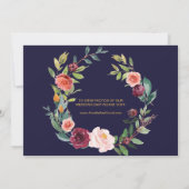 Aankondiging van de herfst Floral Elopement (Achterkant)