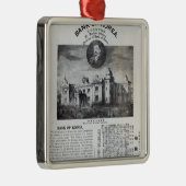 Aankondiging van de inrichting metalen ornament (Rechts)