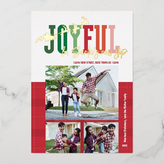 Aankondiging van de kerstvakantie, de nieuwe stop (Voorkant)