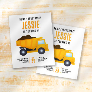 Aankondiging van de klimaatpartij in Cute Construc Flyer