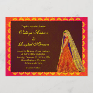 Aankondiging van de legant Indian Bride / Damask W