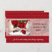 Aankondiging van de Lesbische bruiloft Civil Union (Voorkant / Achterkant)