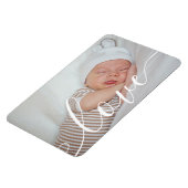 Aankondiging van de liefde met babyfoto-script magneet (Linkerzijde)