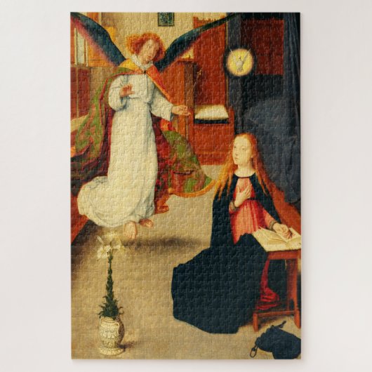 Aankondiging van de Maagd Maria door Gerard David Legpuzzel (Verticaal)