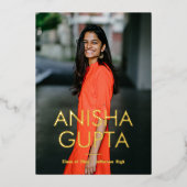 Aankondiging van de moderne Folie van het Afstuder (Voorkant)