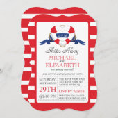 Aankondiging van de moderne Heart Buoy Engagement  (Voorkant / Achterkant)