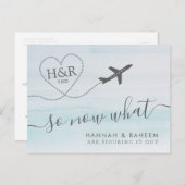 Aankondiging van de nieuwe Beach Wedding Funny TBD (Voorkant / Achterkant)