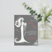 Aankondiging van de partij Elegant Bride Vrijgezel (Staand voorkant)