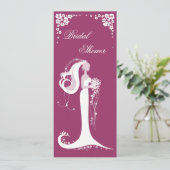 Aankondiging van de partij Elegant Bride Vrijgezel (Staand voorkant)