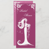 Aankondiging van de partij Elegant Bride Vrijgezel (Voorkant / Achterkant)