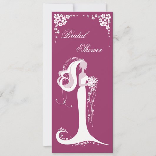 Aankondiging van de partij Elegant Bride Vrijgezel (Voorkant)