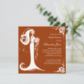 Aankondiging van de partij Elegant Bride Vrijgezel (Staand voorkant)