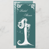 Aankondiging van de partij Elegant Bride Vrijgezel (Voorkant / Achterkant)