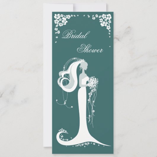 Aankondiging van de partij Elegant Bride Vrijgezel (Voorkant)